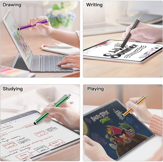 Styluspennen voor aanraakschermen, verpakking van 20 universele capacitieve touchscreen-pennen voor tablets, Samsung Galaxy, smartphones, alle universele touchscreen-apparaten — afbeelding 5