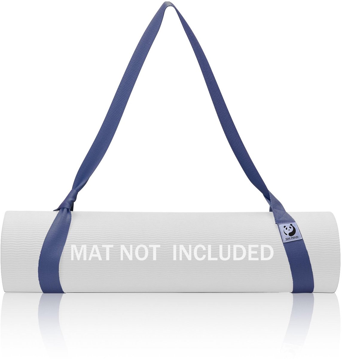 Yoga-riem 180 cm - katoen - grijs-blauw - voor betere rekken - SnelShoppen