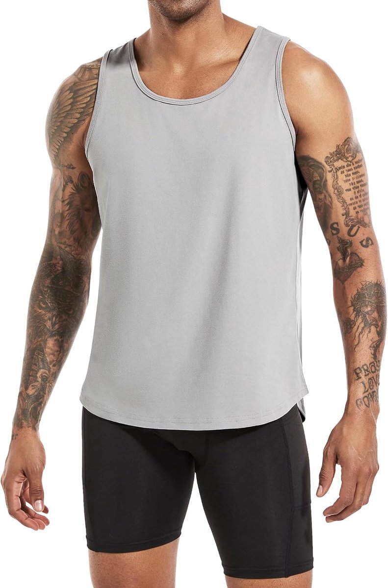 Tanktops voor heren M - Katoen - Ademend - Ideaal voor workouts - SnelShoppen