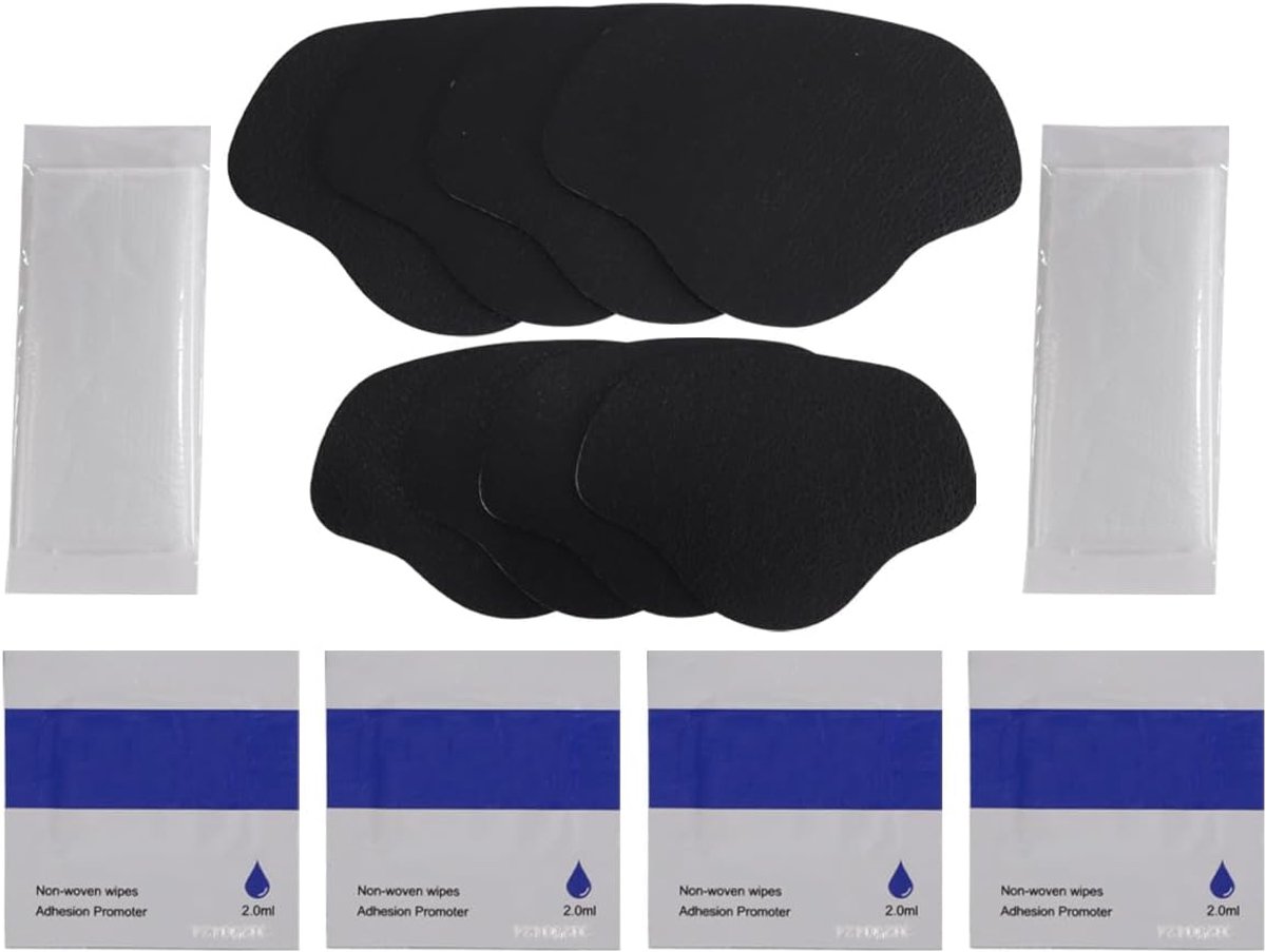 Schoenhak reparatie patches 8 stuks - Leer pads set - Voor slijtage en gaten - Herstel je sneakers - ShopVlot