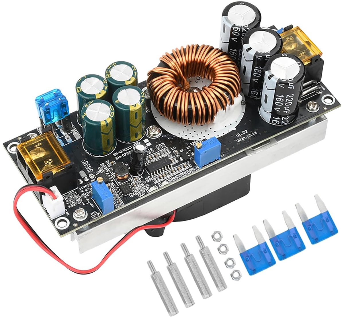DC-DC Boost Converter 1200W 20A - Verstelbare Constant Voltage - 14-85V naar 14-120V - ShopVlot