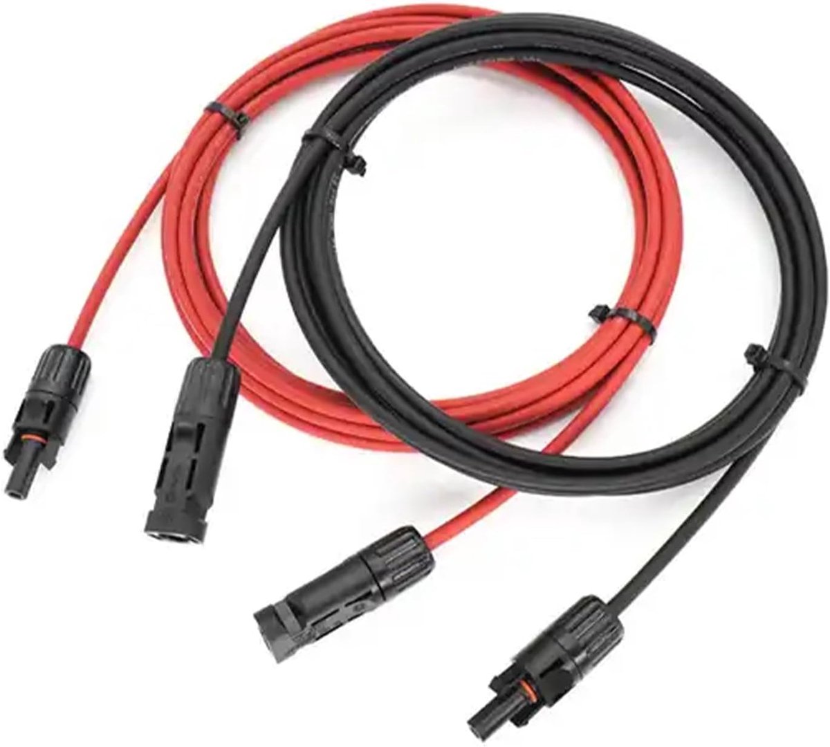 MC4 kabel voor zonnepanelen - 5m - vrouwelijk en mannelijk connector - eenvoudige aansluiting voor PV-systemen - ShopVlot