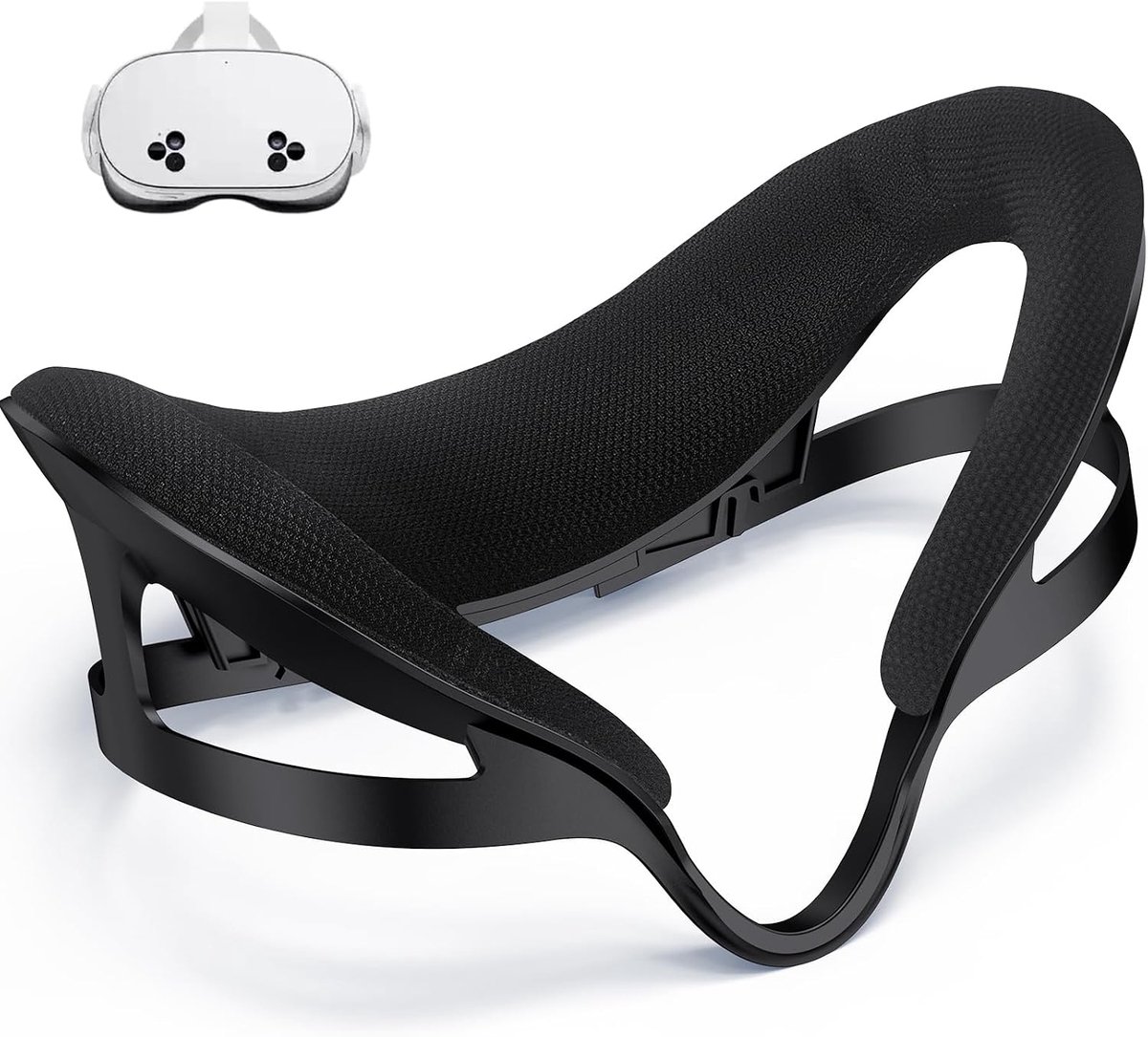 VR gezichtspad cover voor Oculus Quest 3S - Ademend mesh foam - Houdt fysieke ruimte in zicht - Ideaal voor comfort - ShopVlot
