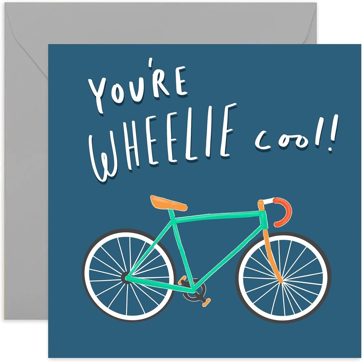 Wenskaart voor fietsers - Fietsthema - Blanko binnenin - Perfect voor bijzondere momenten - ShopVlot