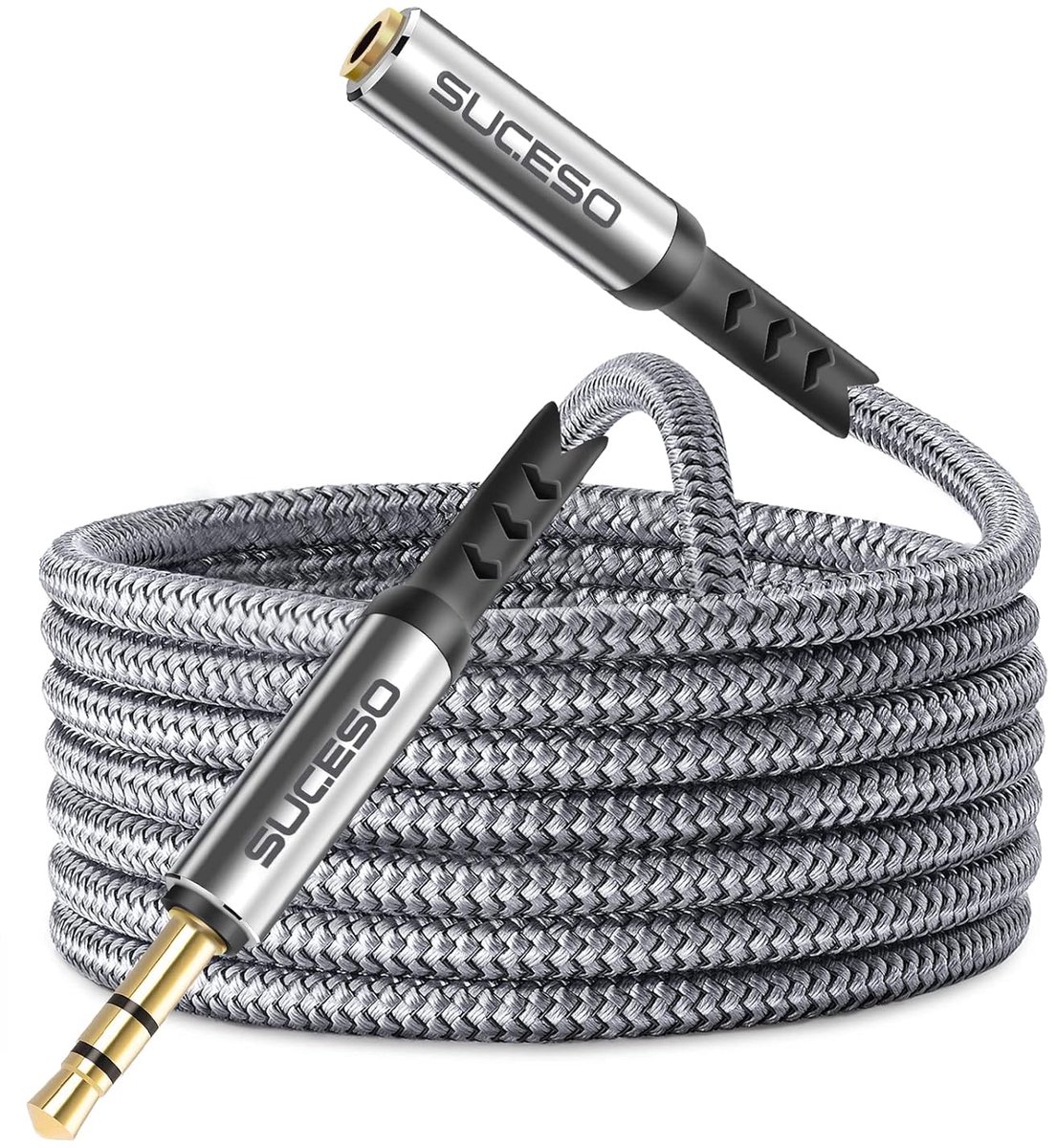 3.5mm jack verlengkabel 3m - stereo plug - universele compatibiliteit - ideaal voor hoofdtelefoons - ShopVlot