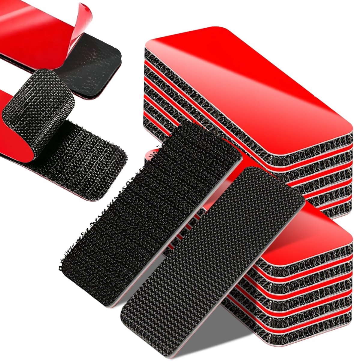 Dubbelzijdige hechtingsstrips 8x3 cm - herbruikbaar en sterk - voor muren, deuren en meubels - SnelShoppen
