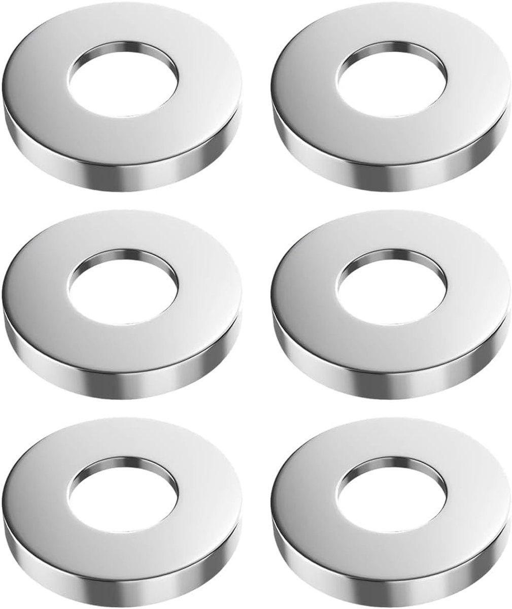Armaturen 26 mm rozet - chroom - set van 6 - perfect voor badkamer en kraan - SnelShoppen