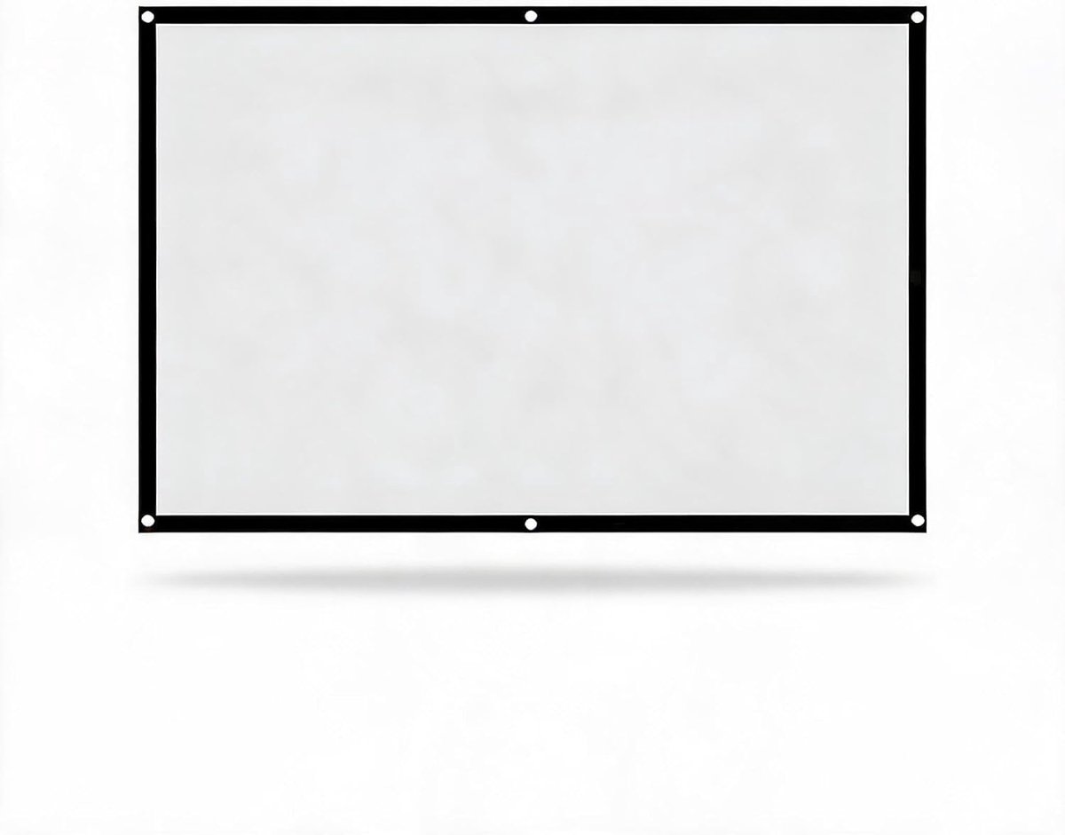 Projectiescherm 60 inch / 72 inch - Vouwbaar polyester - Kreukvrij - Ideaal voor thuisbioscoop - SnelShoppen