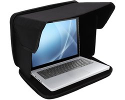 Laptop Zonschaduwtas - Laptop Zonnekap - Buiten Werken - Privacy Scherm - 12-14 Inch - Zwart