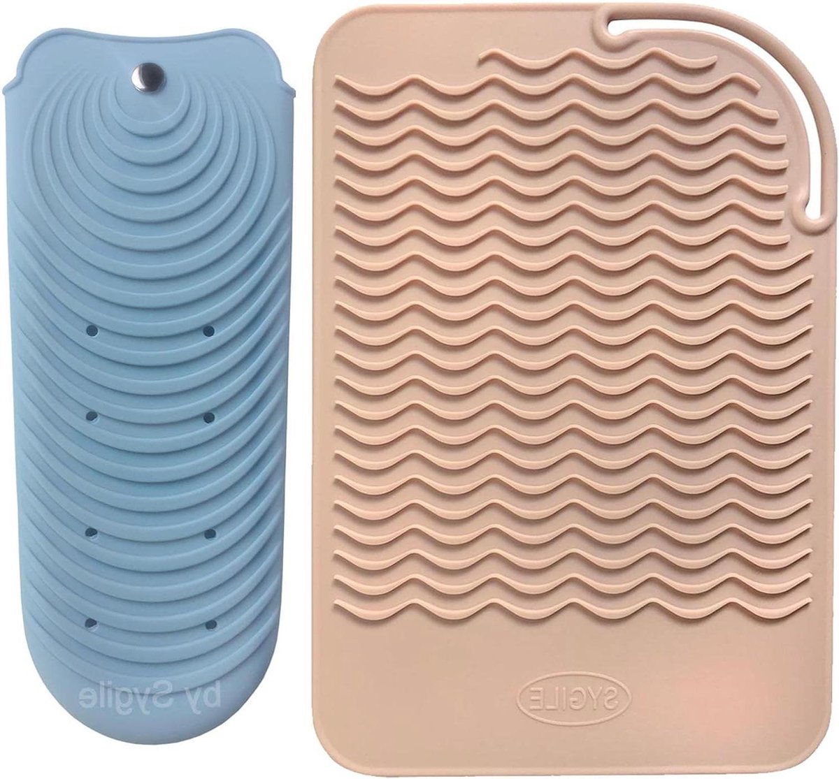 Hittebestendige Siliconen Mat - Stylingtool Pad - Haar Stijlen - Dubbele Functie Mat en Pouch - 28 x 19 cm