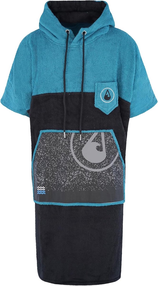 Bad Poncho L - Katoen - Surf Poncho met Hoge Waterabsorptie - Ideaal voor het Strand - SnelShoppen