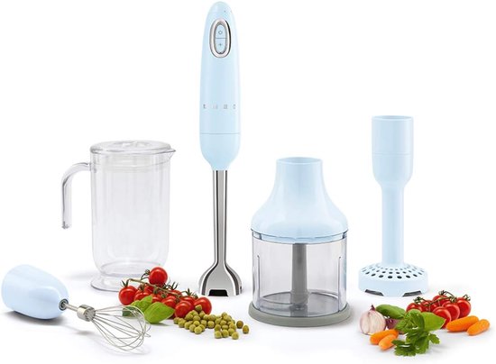 Hand Blender - Staafmixer Blenderset - Gladde Smoothies Maken - Ergonomische Handgreep - 700 Watt - Pastelblauw — afbeelding 5