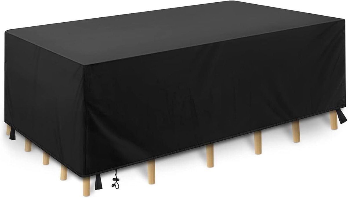 Tuintafel beschermhoes 213 x 52 x 74 cm - 210D Oxford stof - waterdicht en UV-bescherming - SnelShoppen