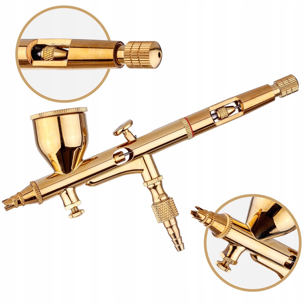 Precisie Airbrush Dubbele Actie 0,2mm voor Modelbouw - Set