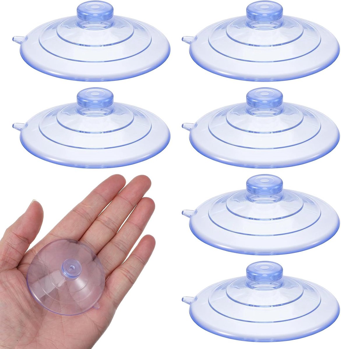 Suction cups 2,5 inch - kleine zuignappen - perfect voor glasoppervlakken - ideaal voor vogelvoeders - ShopVlot