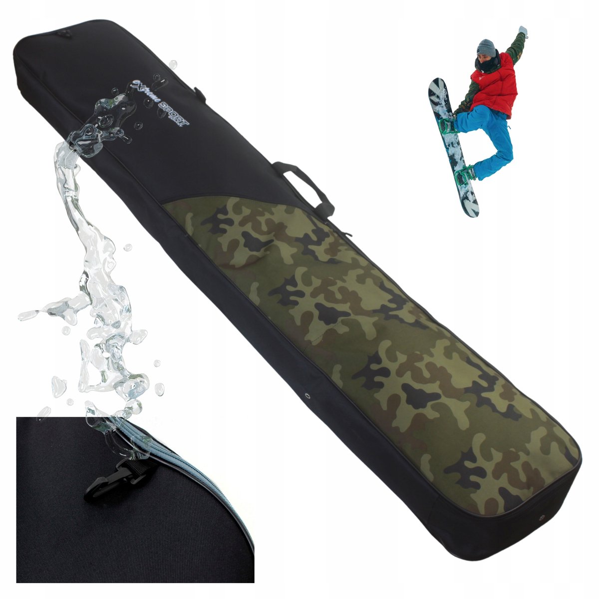 Merkloze Snowboardtas 170 cm - Robuust en Waterdicht