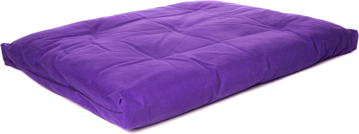 Meditatiekussen Zabuton 90x70cm - Paars - Ecologisch katoen - Comfortabel zitten - ShopVlot