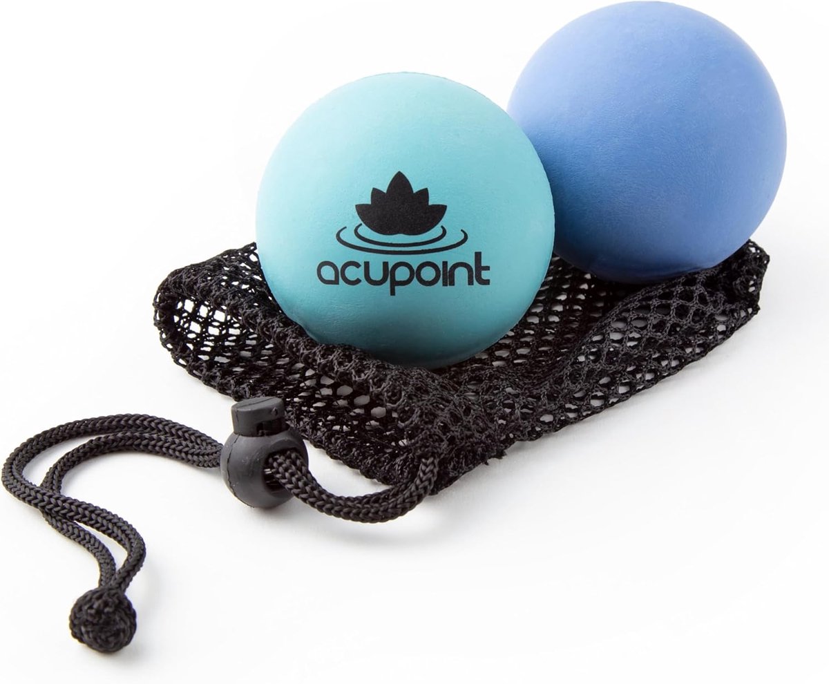 Fysiotherapie massageballen set - 2 myofasciale ballen - ideaal voor triggerpointtherapie - verlicht spierpijn - ShopVlot