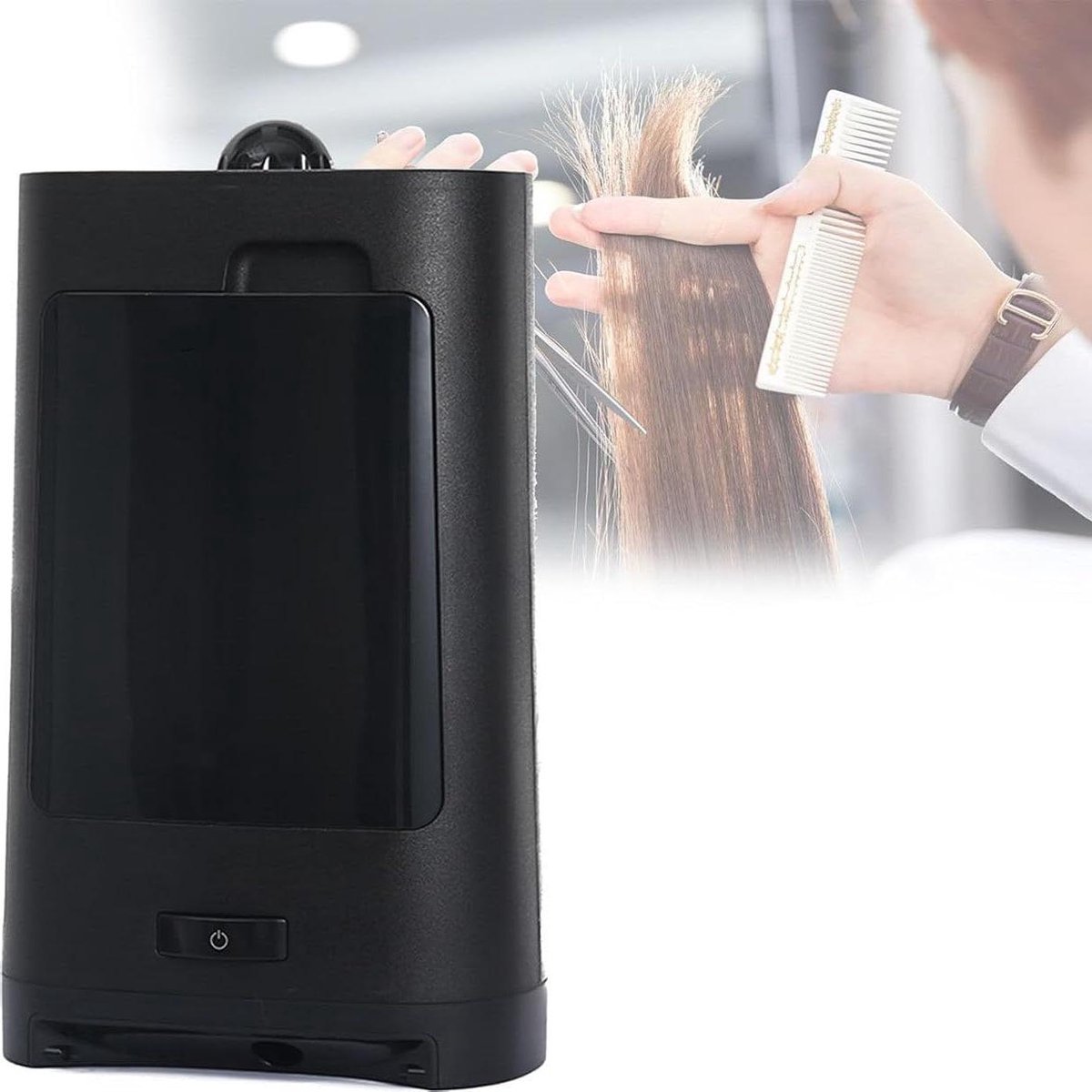Kapsalon Stofzuiger - Elektrische Prullenbak - Haar Opzuigen - Contactloze Sensor - 27L - Wit