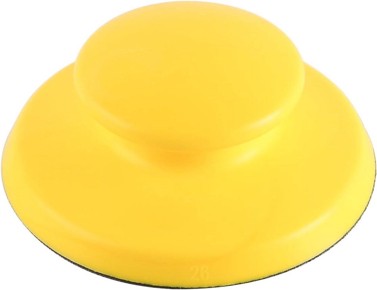 Schuurblok 125mm Rond - Ergonomisch Handvat - Voor Hout, Steen en Kunststof - Comfortabel Schuren - ShopVlot