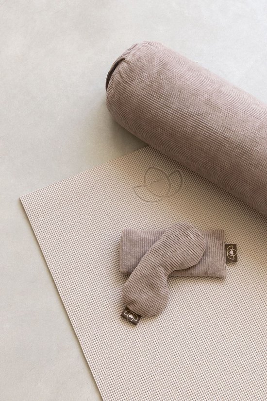 Oogkussen rib lavendel gevormd taupe eco - Lotus van Lotus — afbeelding 3