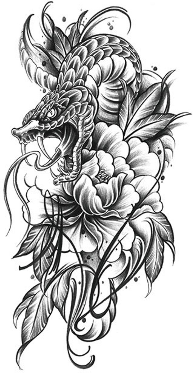Tijdelijke tattoo slang venom 3 dagen