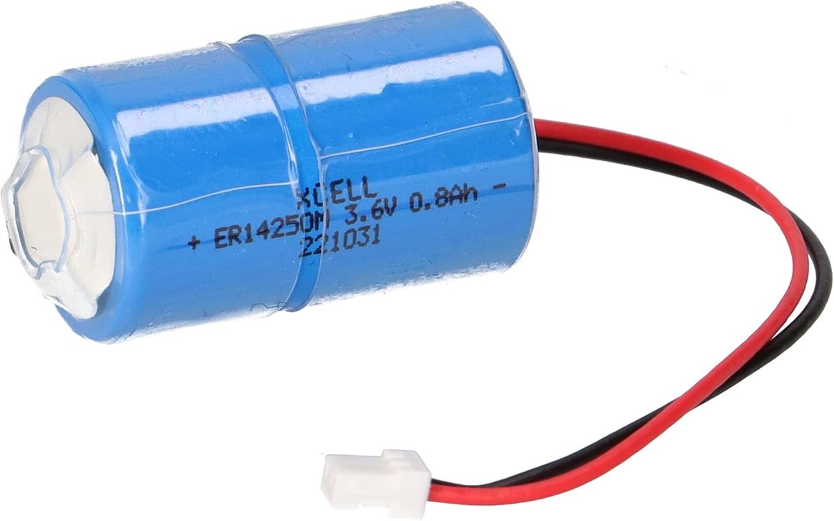 Lithium batterij ER14250M - 800mAh - compatibel met DOM 298384 - ideaal voor veiligheidssystemen - ShopVlot