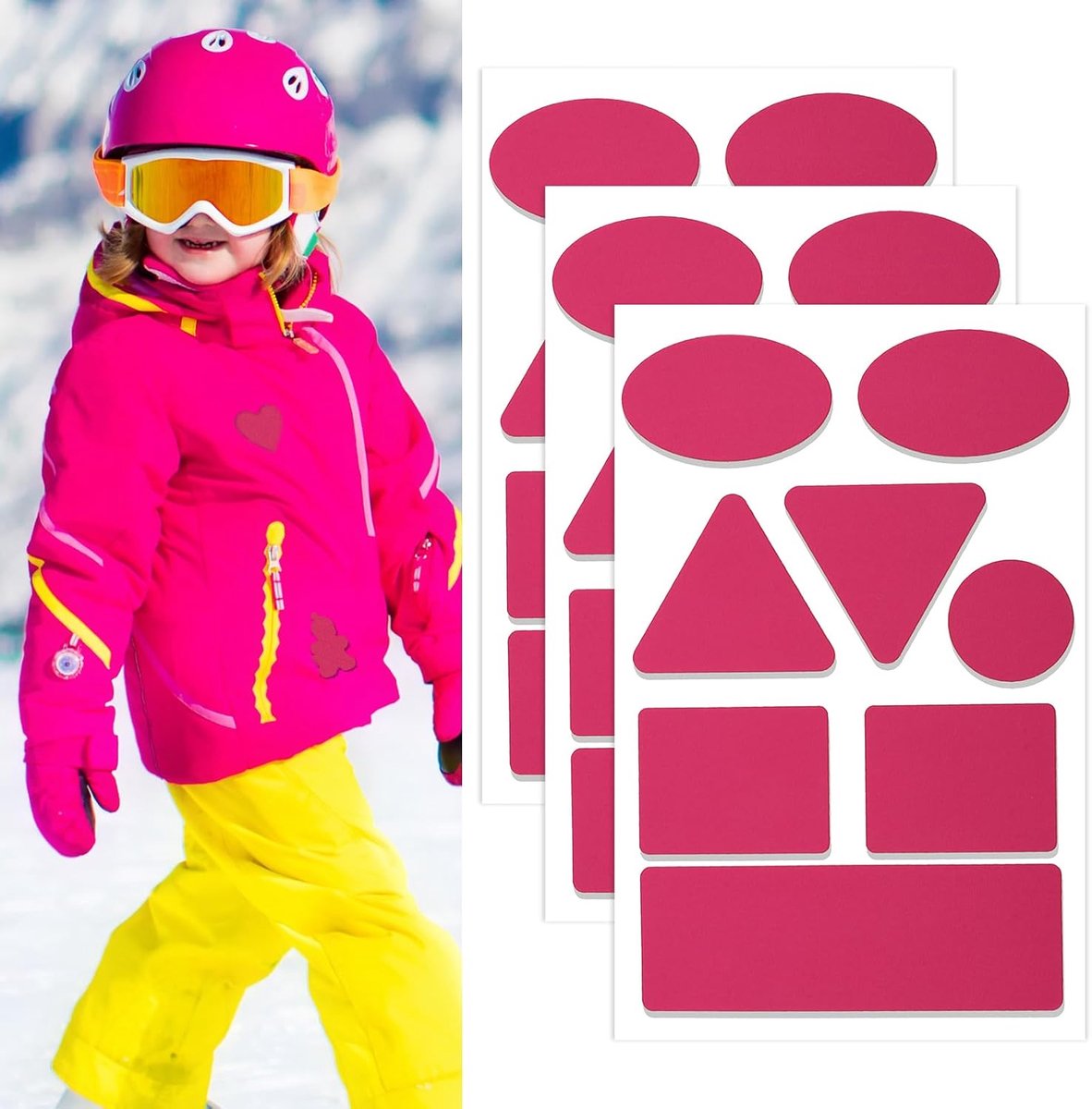 Reparatie patches 27 stuks - zelfklevend nylon - wasbaar en waterdicht - perfecte oplossing voor jassen - ShopVlot