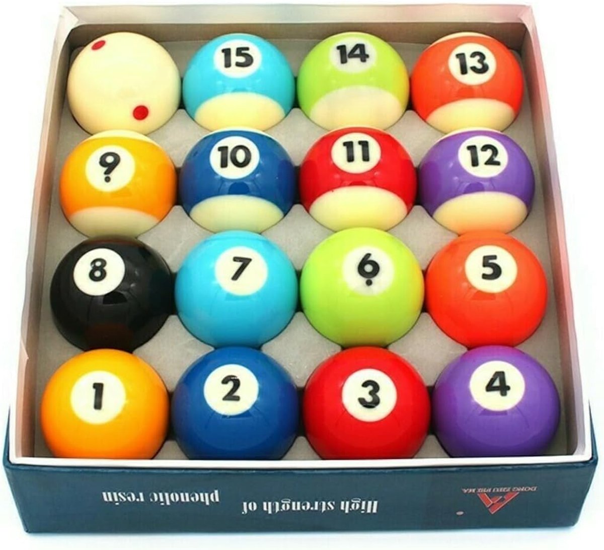 Poolballen set 57,2 mm - Phenolhars - Premium kwaliteit - Voor gevorderde spelers - ShopVlot