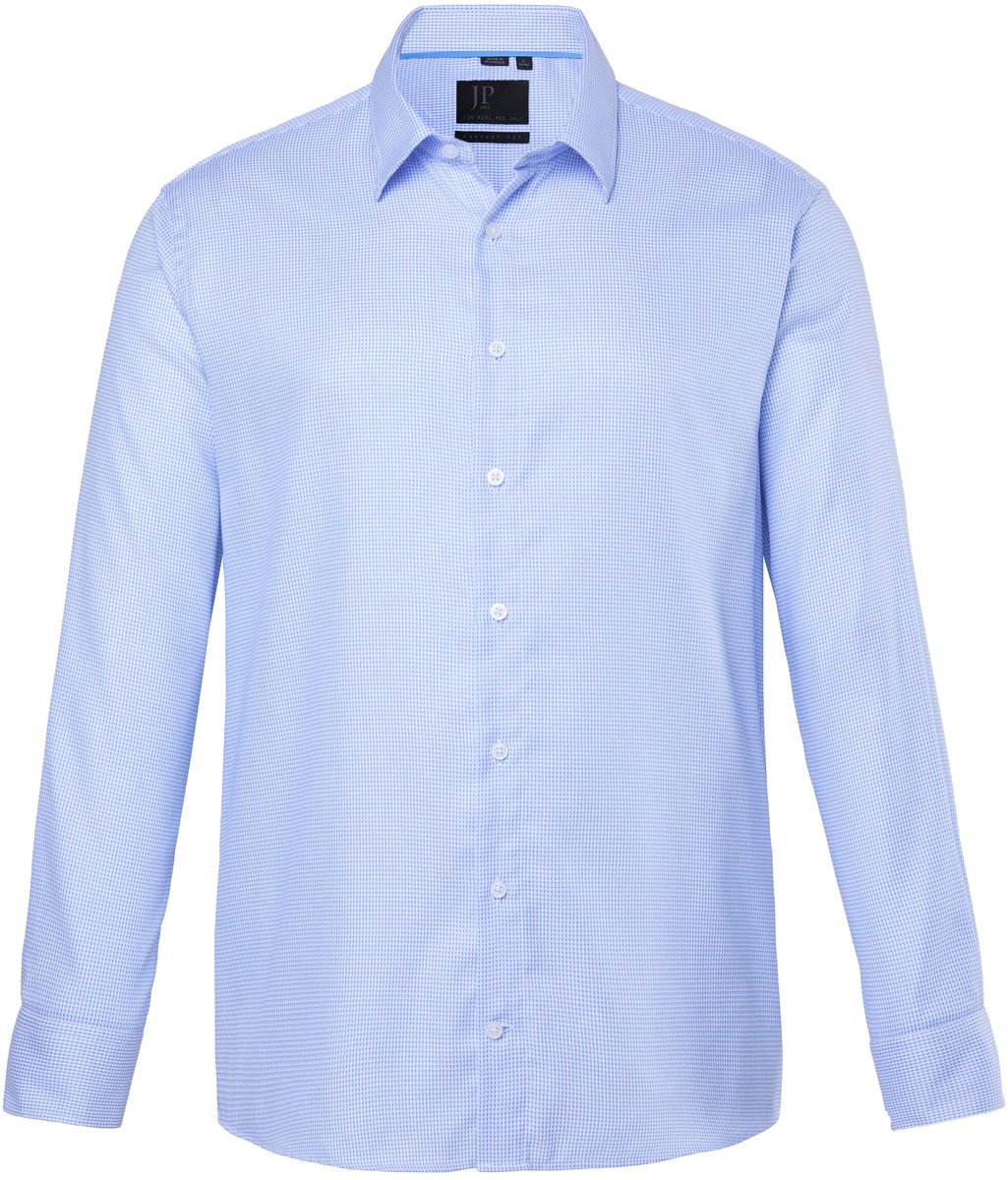 JP 1880 - Heren - Overhemd zakelijk lange mouwen comfort fit strijkvrij tot 8XL - Lichtblauw - Maat 8XL