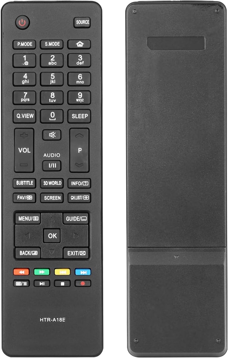 Afstandsbediening HTR-A18E - vervangend model - compatibel met Haier LED LCD TV - eenvoudig in gebruik - ShopVlot