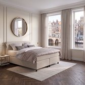 Anno 1588 - Boxspring Amsterdam - Pocketvering - Teddy Beige - 160x210 cm - Inclusief Dekbed en Kussens