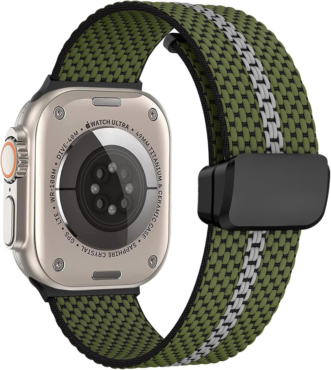 Vervangende Strap voor Apple Watch Ultra 2 - Dubbel Magnetisch - Verstelbaar Nylon - Comfortabel in gebruik - ShopVlot