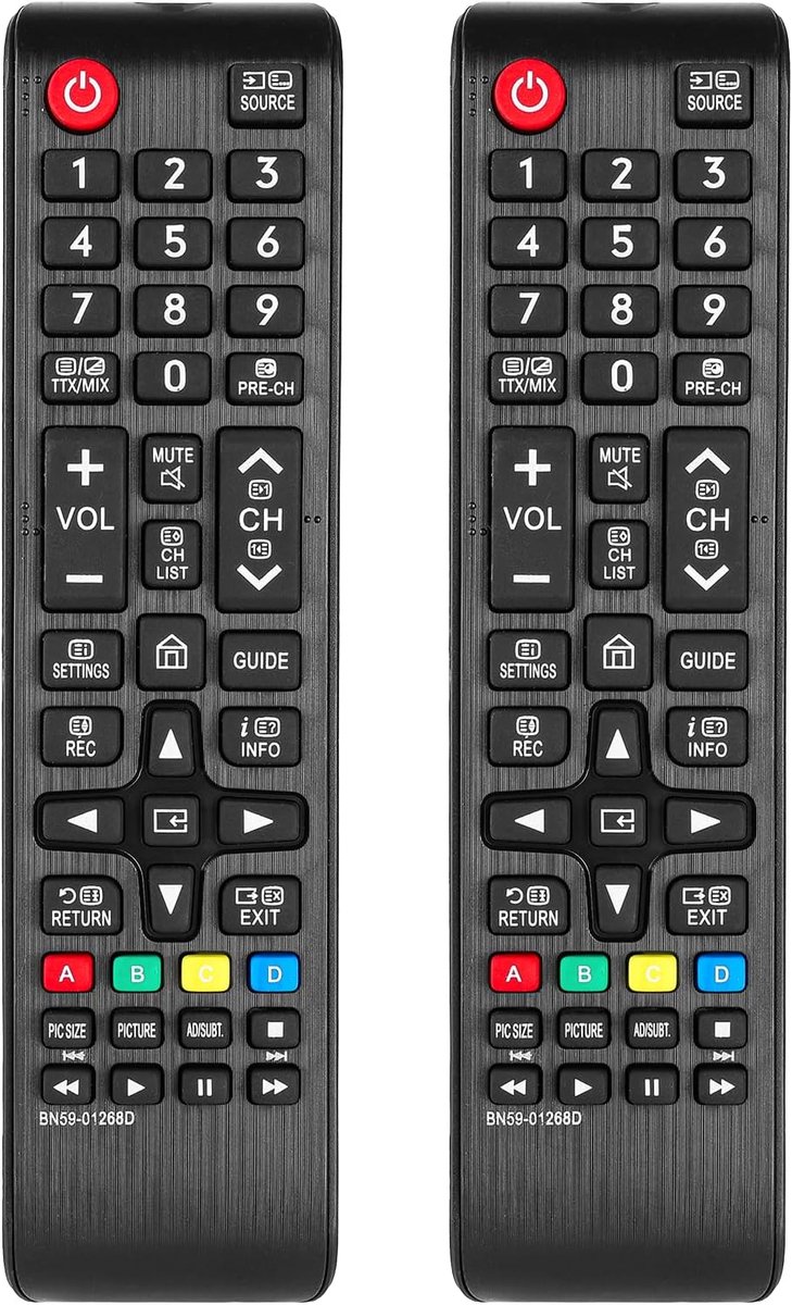 Afstandsbediening voor Samsung Smart TV - 2 Stuks - Vervangend - Geschikt voor diverse modellen - ShopVlot