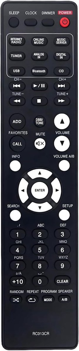 Afstandsbediening vervangend voor Marantz AV Receiver - eenvoudig in gebruik - 30 dagen geld-terug-garantie - ShopVlot