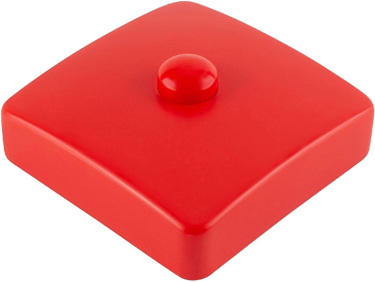 Pfostenkapp 91 x 91 mm - kunststof - rood - beschermt houten poten tegen weer en vocht - ShopVlot