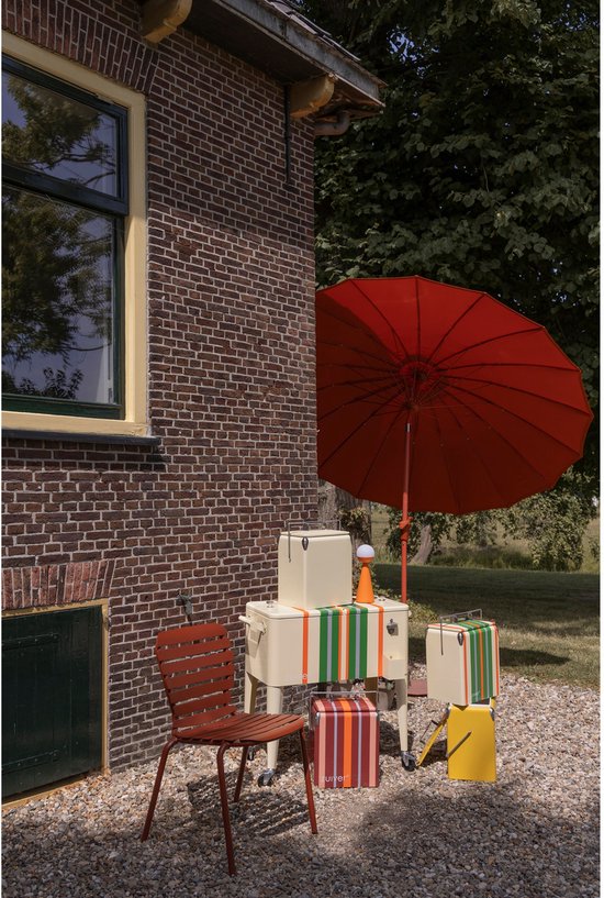 Zuiver Cooler Be Wine Koelbox Strepen Burgundy Rood van Merkloos — afbeelding 4