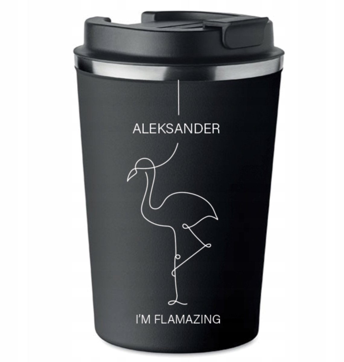 Merkloze thermosmok met gepersonaliseerde print - 350 ml