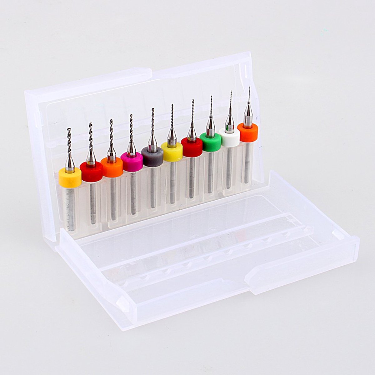 10 Stks Mini Handboor, Micro Twist Boren Set PCB Printplaat Boren Wolfraamcarbide Graveren Boren