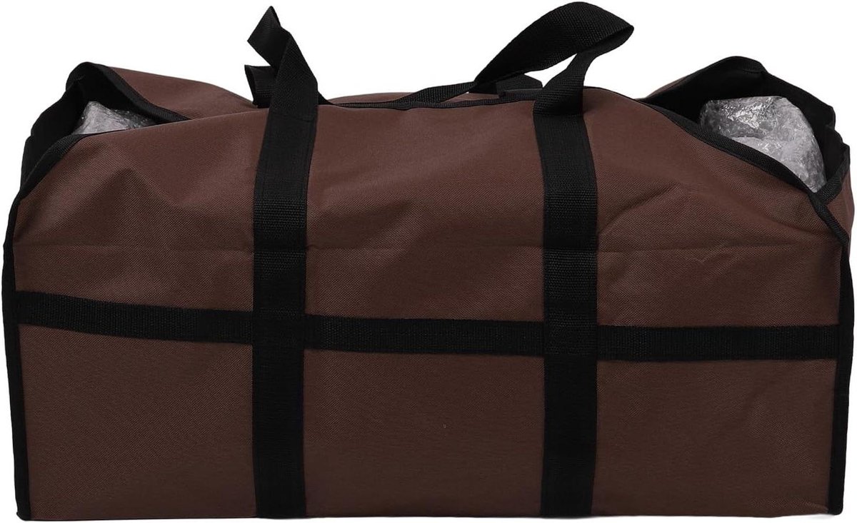 Brandhout Drager - Hout Tas - Haard Hout Vervoer - Duurzaam Oxford Materiaal - Grote Capaciteit - Zwart