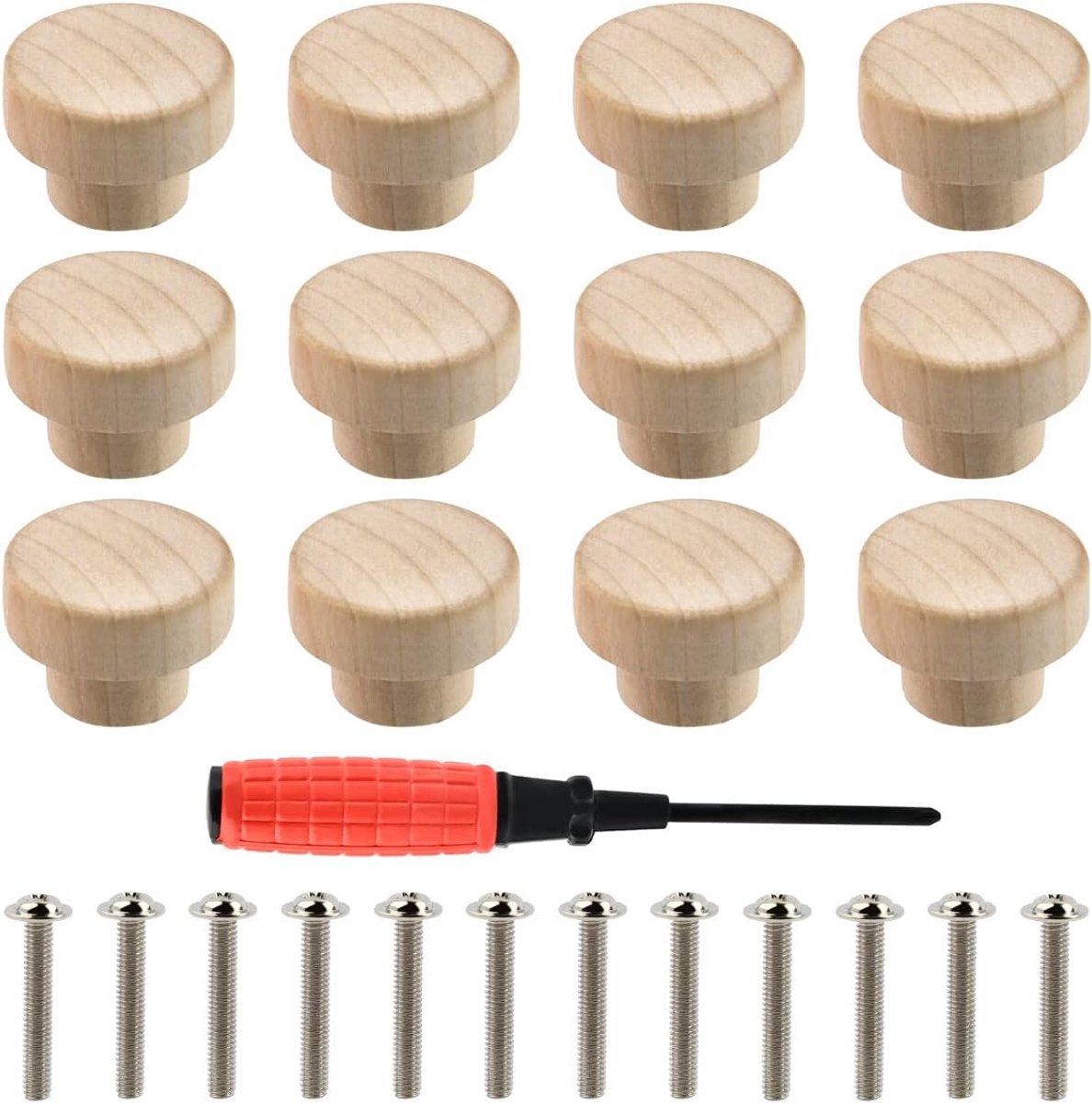 Lade knoppen ronde platte 12 stuks handgrepen kast deurgrepen commode houten deur knoppen kasten