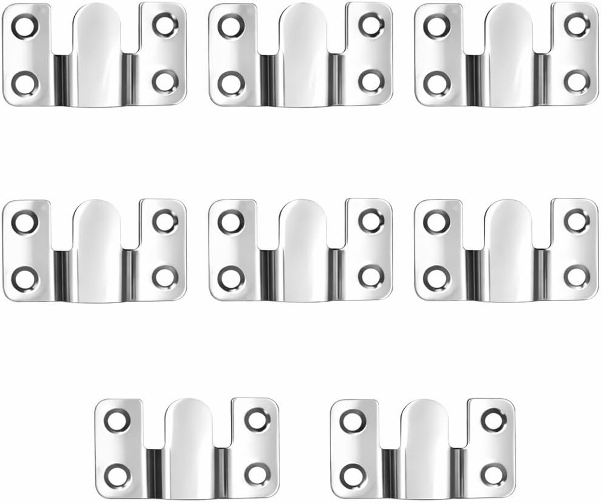 10 stuks verborgen houders voor fotolijsthaken, plankophanging en meubelverbindingselementen, stabiele wandhouder voor spiegel, hoofdeinde en bankconnectoren