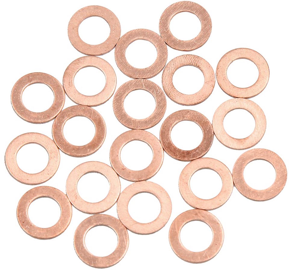 sourcing map 20 stuks 9 mm dia interne sluitring koper afdichting auto
