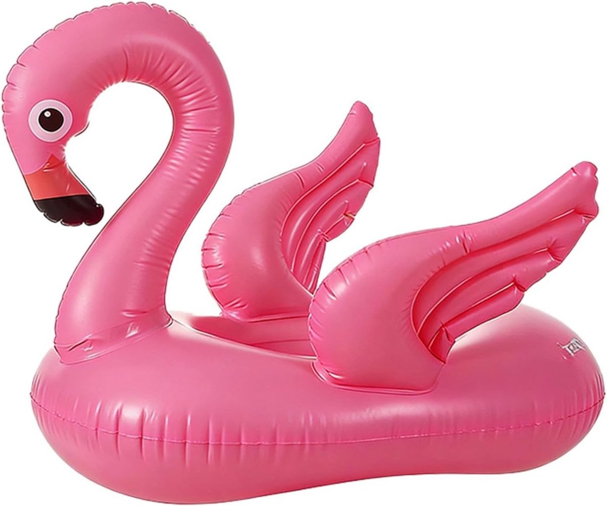 flamingo ring, zwemring, 70 x 60 x 48 cm, kinderen 3-6 jaar, pvc, flamingo, opblaasbaar, geschikt voor baby's van 2-6 jaar, zomer, zwembad, strand