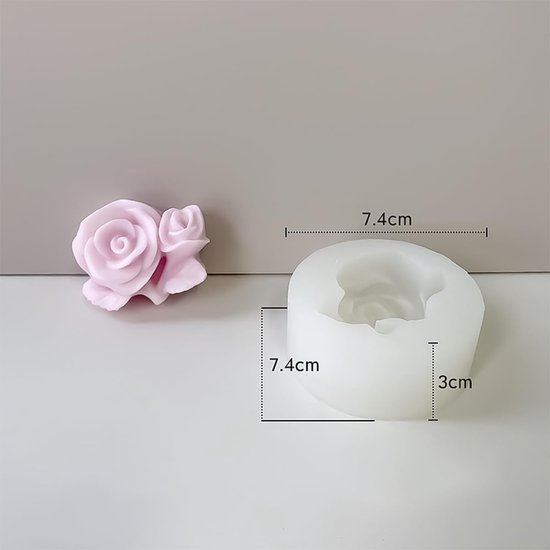 Bloemvormen voor het maken van kaarsen, Bloemvormen voor het maken van kaarsen, siliconenvormen voor sojawas, bijenwas, kaarsen maken, harsambacht — afbeelding 3