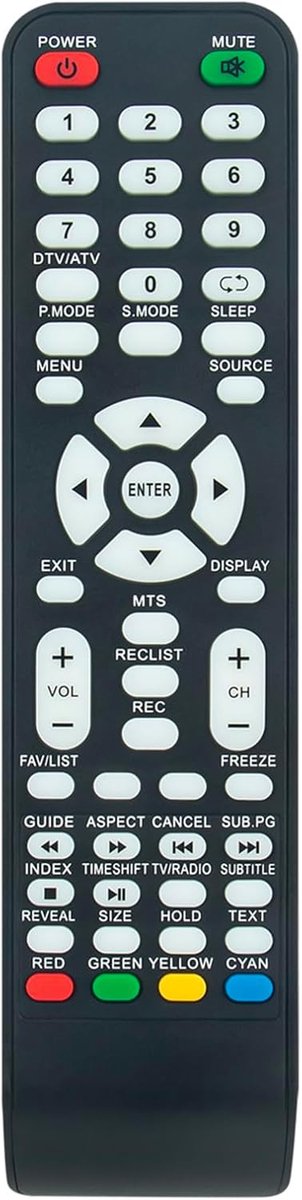 ALLIMITY Remote Control Compatible with TREVI TV GFT-17 LTV1901HD LTV2022HD LTV3204SAT LTV1903SAT LTV2201HD LTV2204SAT - ShopVlot