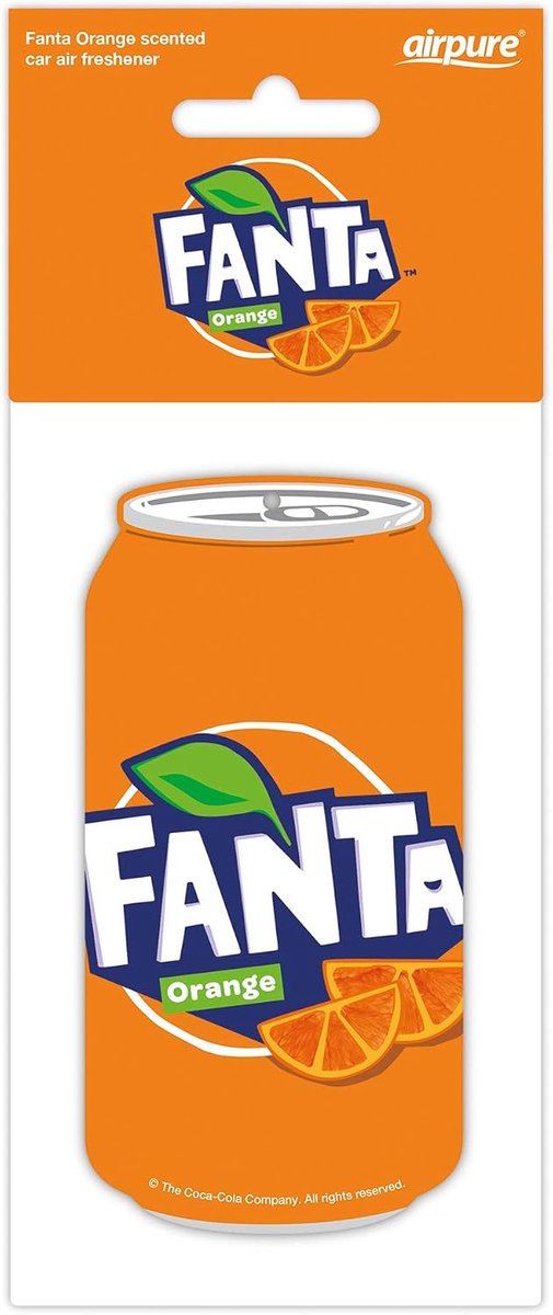 Auto luchtverfrisser - 3D Fanta Orange blik - Verfrissende geur - Voor elke rit - SnelShoppen