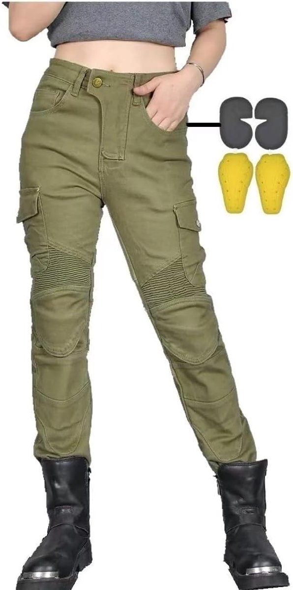 Motorfietsbroek Dames - Stretchmateriaal - Comfortabel en ademend - Perfect voor lange ritten - SnelShoppen