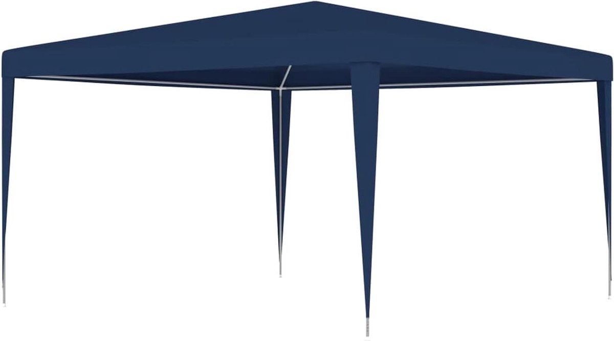 Partytent - Feesttent Paviljoen - Buitenfeesten Organiseren - UV- en Waterbestendig - 4x4 Meter - Blauw