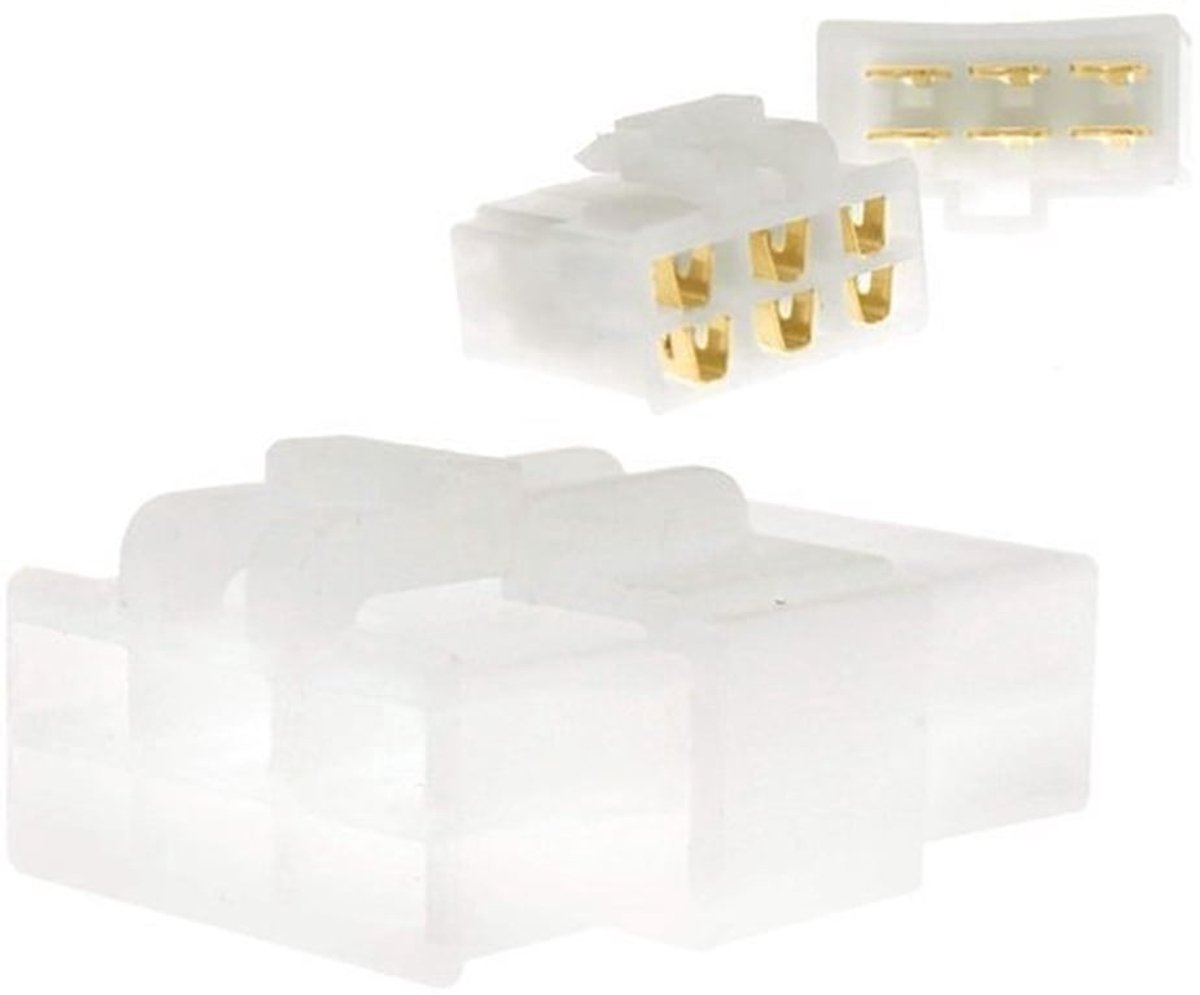 10 sets van 6-weg Pin 63 mm Elektrische Connector Klemlijst - Multistekker